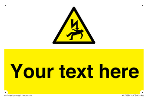 Custom Warning danger of death by electrocution